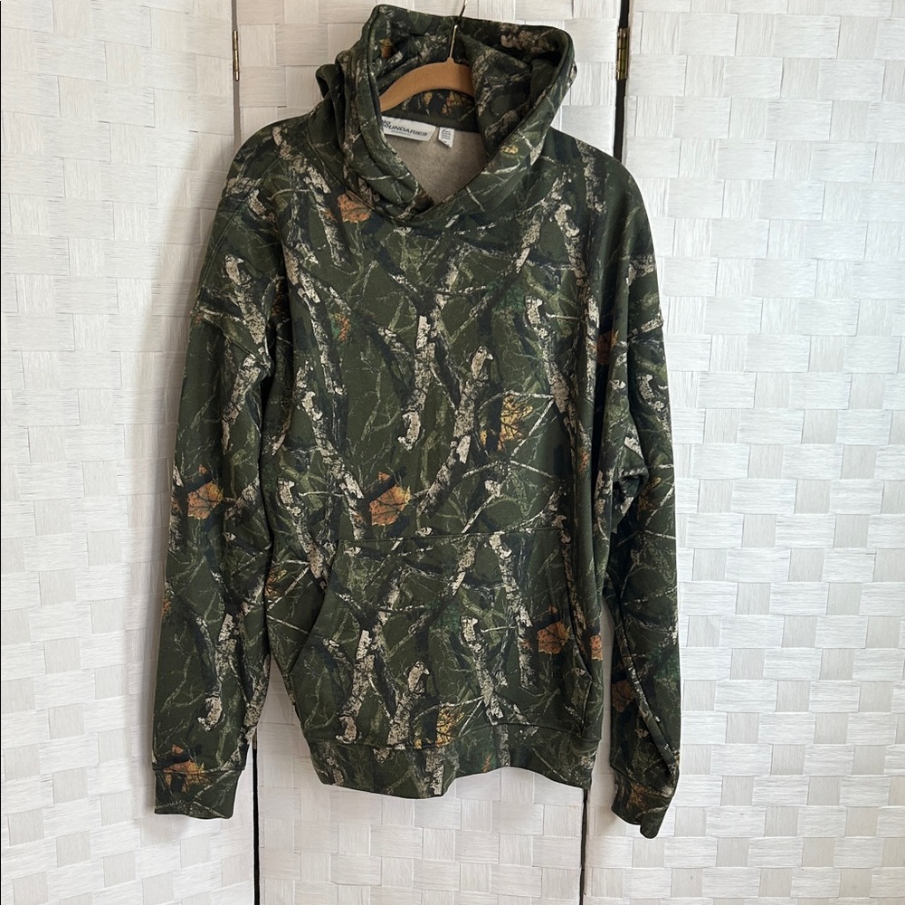 No Boundaries Men’s Oversized Camouflage Hoodie